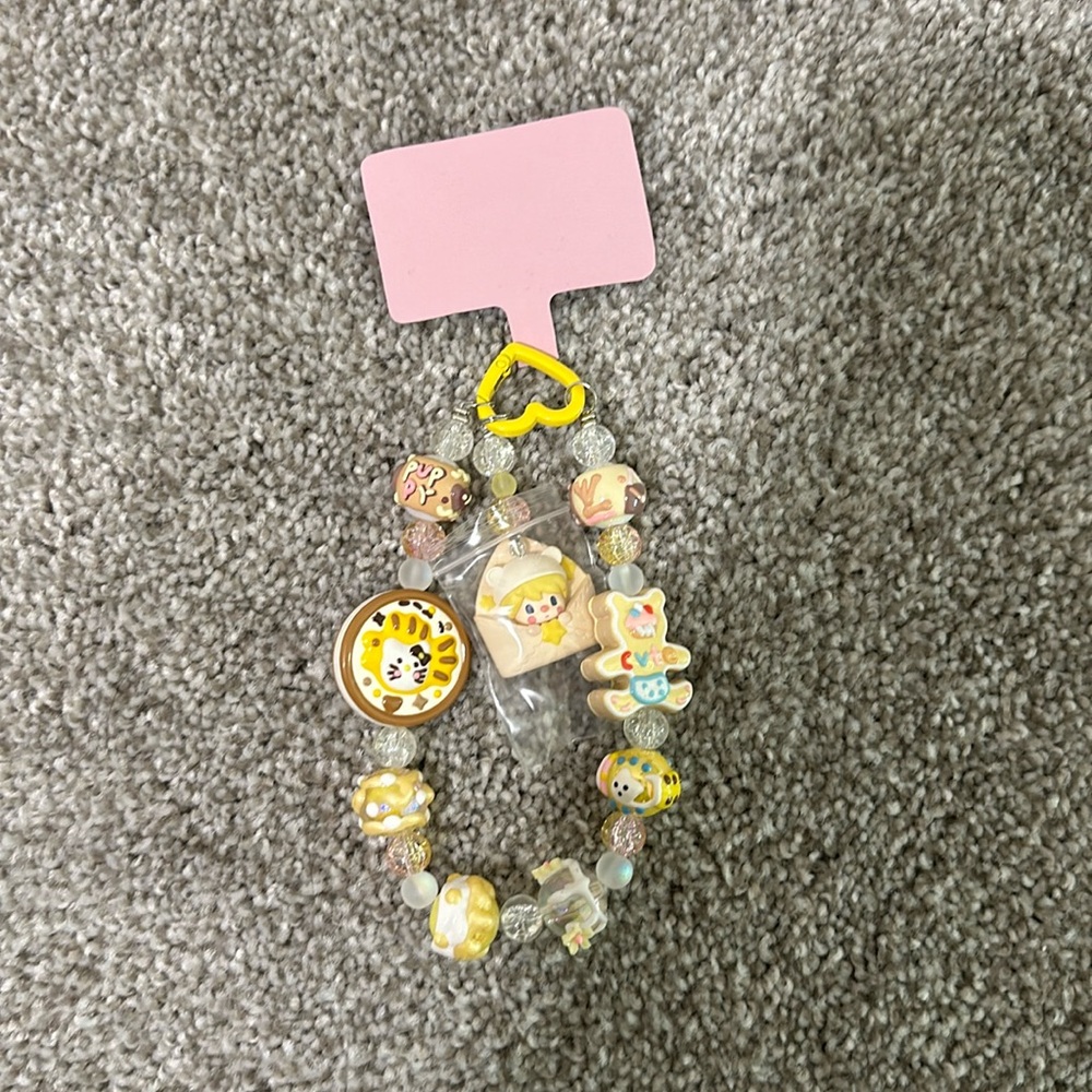 Sweet bean DIY phone strap/ key ring